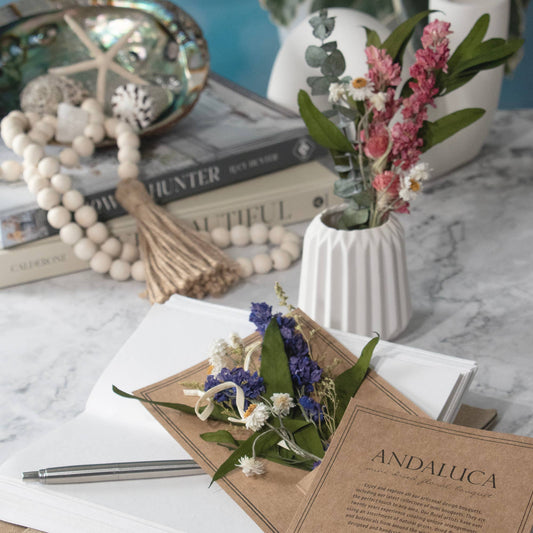 Eucalyptus & Purple Larkspur Mini Bouquet #58