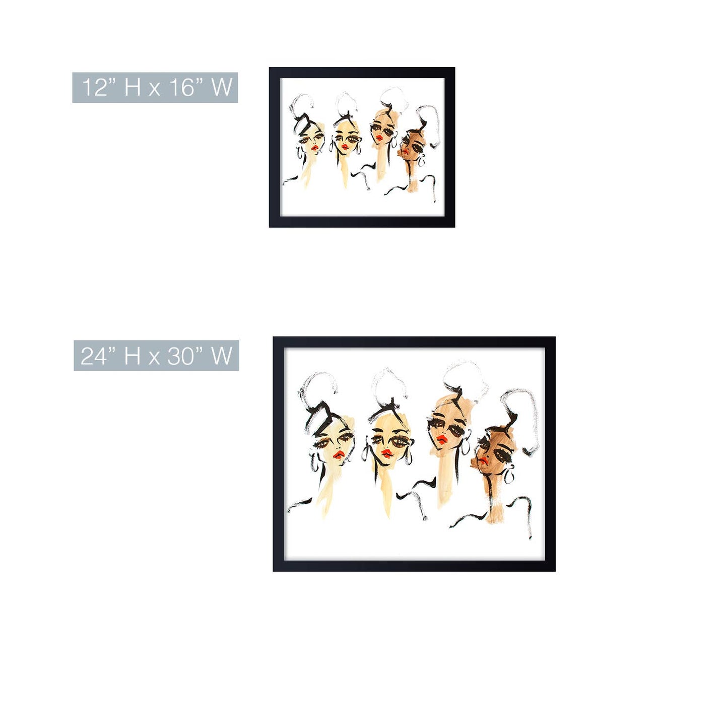 'Vogue' Framed Print Wall Art by Chauncey Jacks