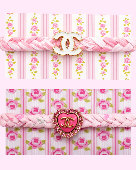 Blush Rose Liberty Fabric Bracelet