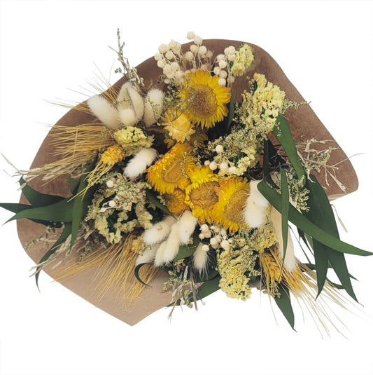 Yellow Strawflower Joy Floral Bouquet #208