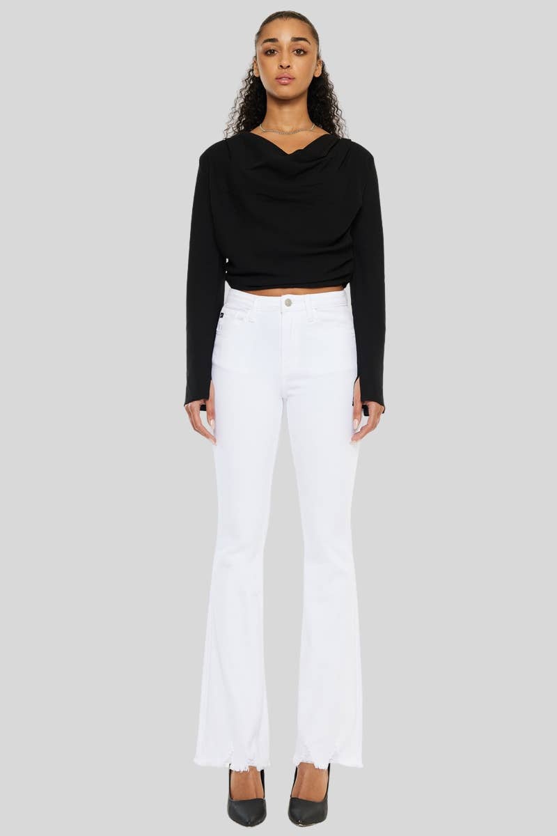 OPEN PACK HIGH RISE BOOTCUT JEANS-KC11259WT