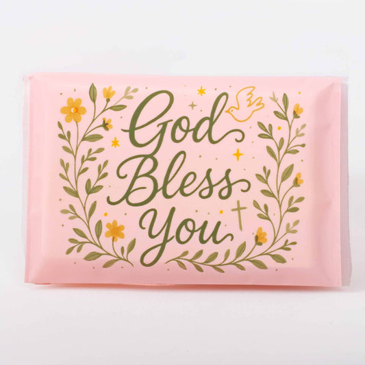 Tissue God Bless You Dove & Cross