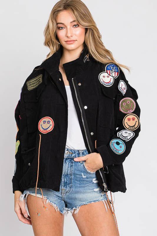 Smile Patchwork Jacket