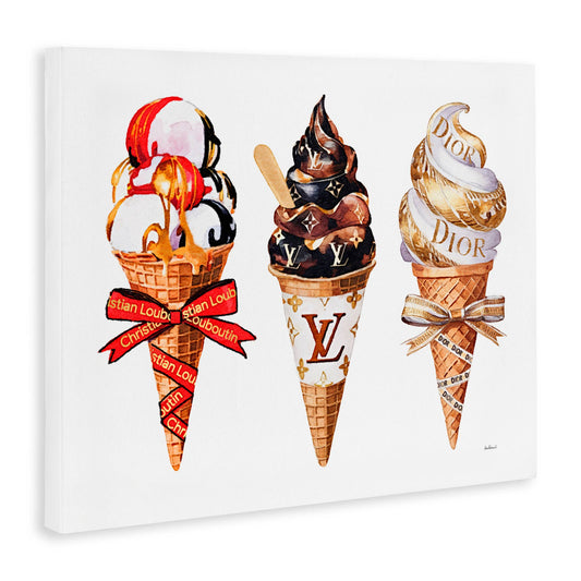 Luxury Gourmet Ice Cream Canvas