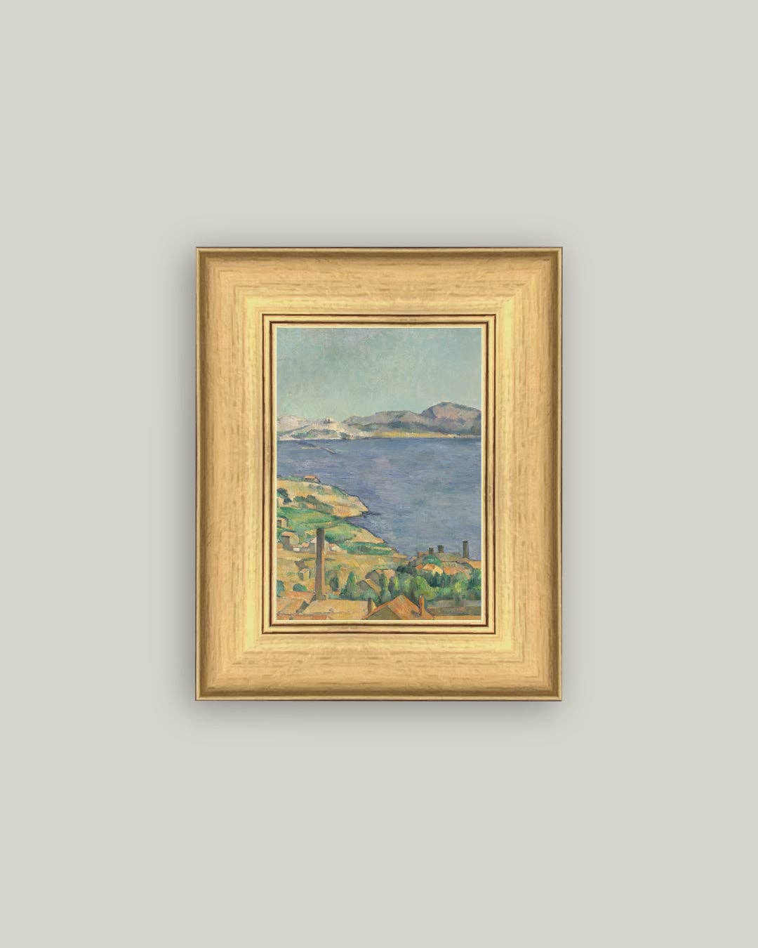 The Gulf of Marseilles Framed Antique Art