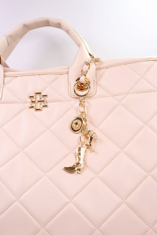 Saddle Up Bag Charm Gold