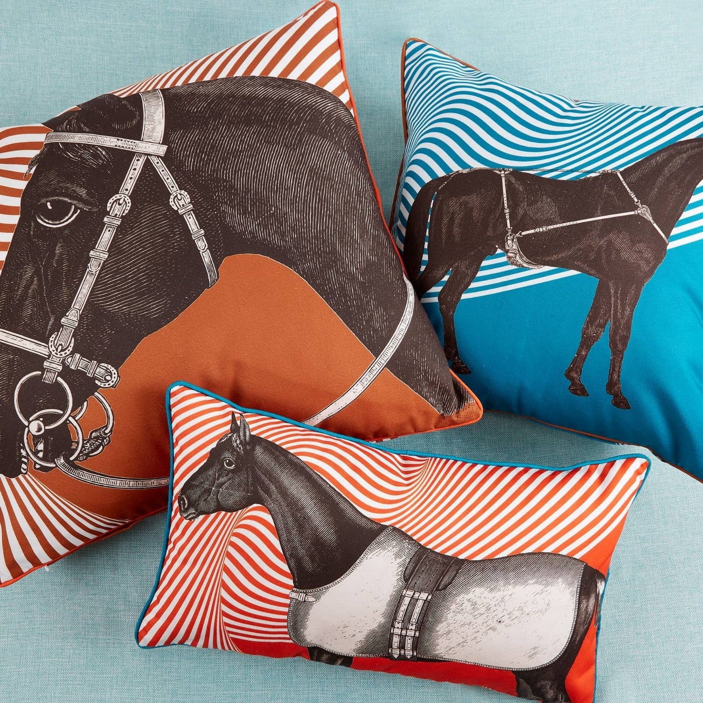 CHEVAL OPTIQUE OUTDOOR PILLOW 22"X22"