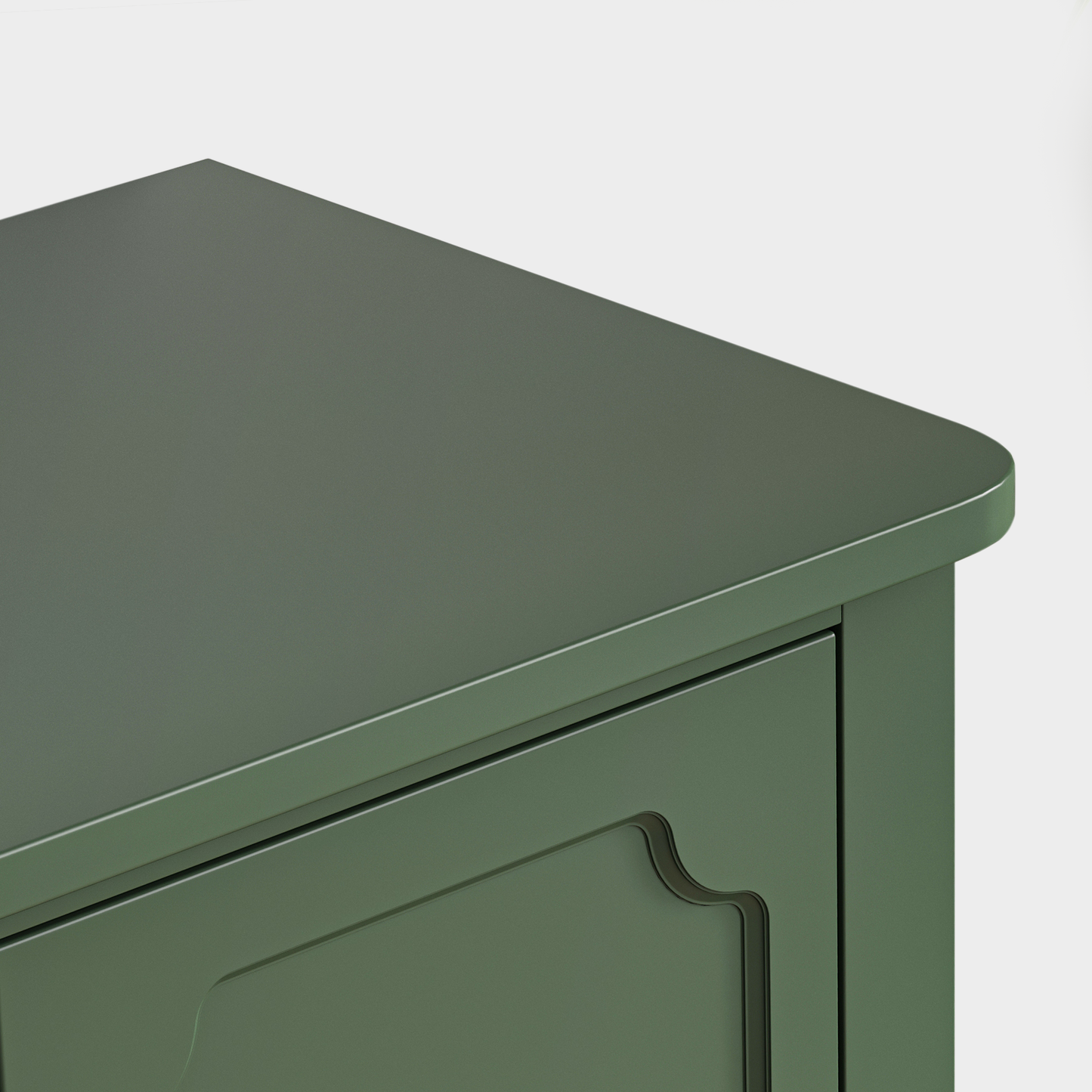 Console Cabinet, 58'' Mid Century Modern Pantry Cabinet
