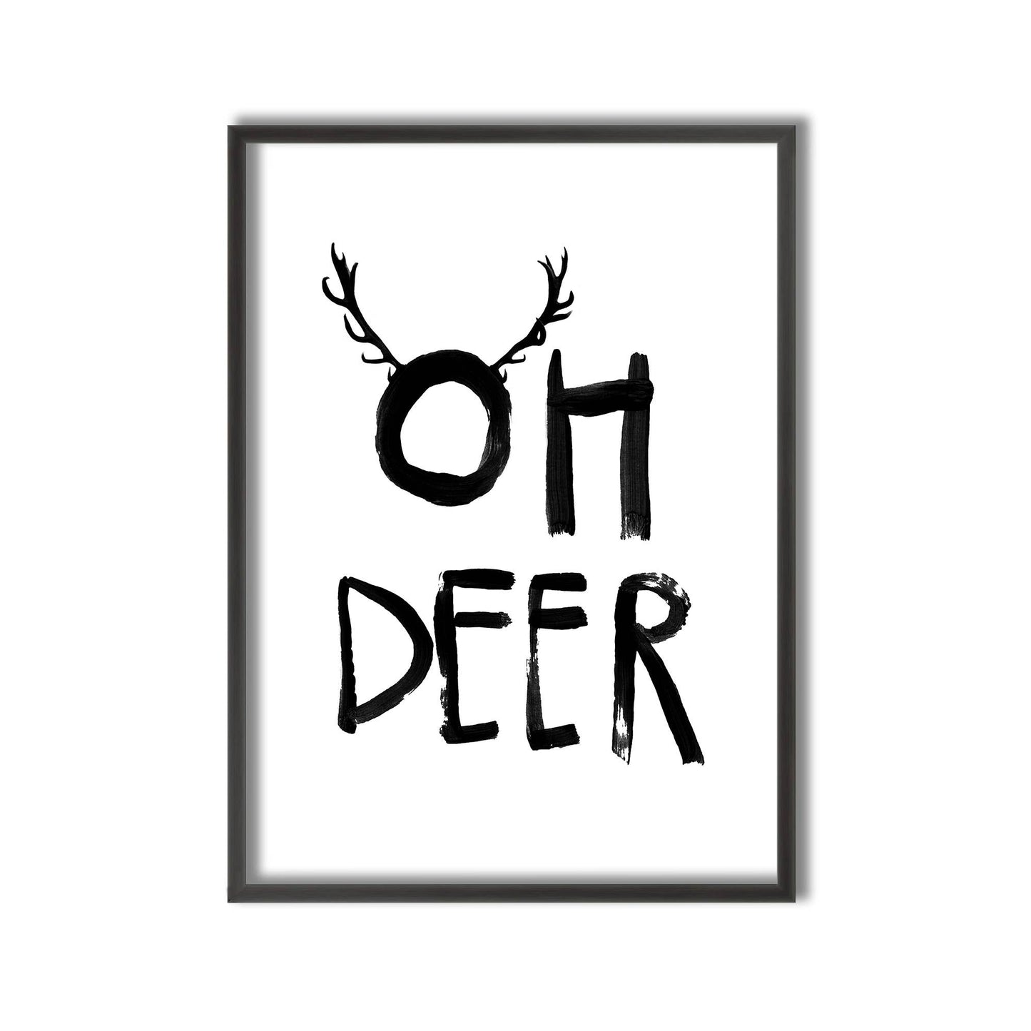 Kids Framed Art Print | Oh Deer by Treechild