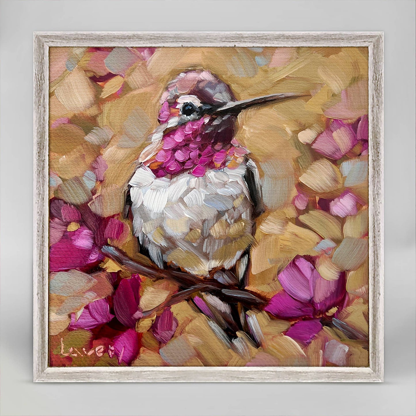 Hummingbird Joy Mini Framed Canvas