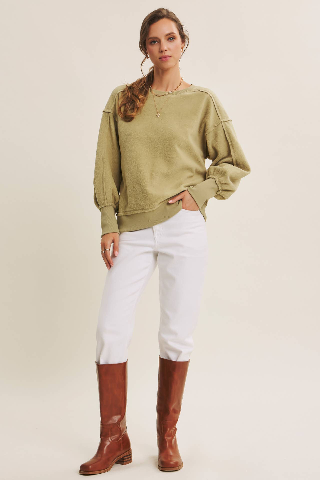 COZY ESSENTIAL FEELS LIKE A WARM HUG FUZZY FLEECE PULLOVER