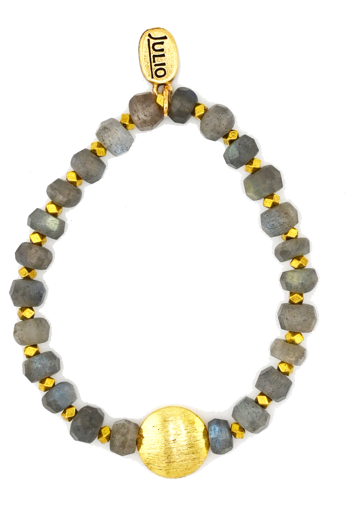 Sunlit Gemstone Rondelle Stretch Bracelet