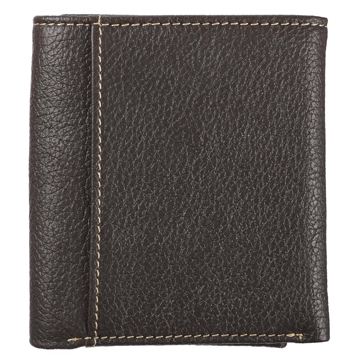 Wallet Leather Brown Crosses Badge