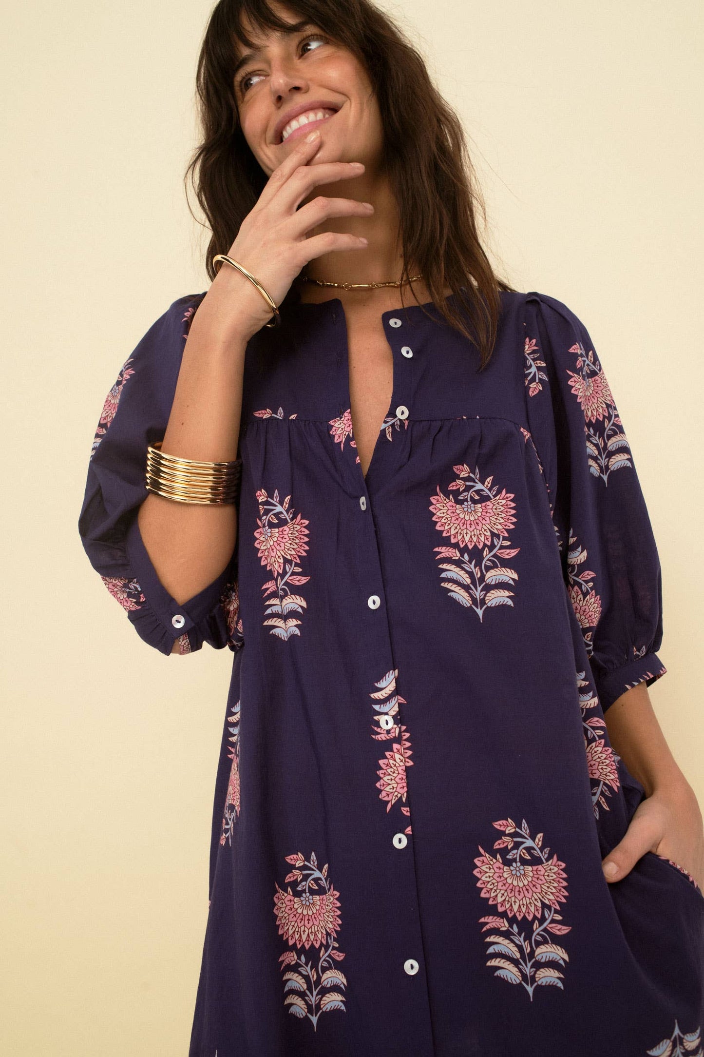 Sofia dress blue