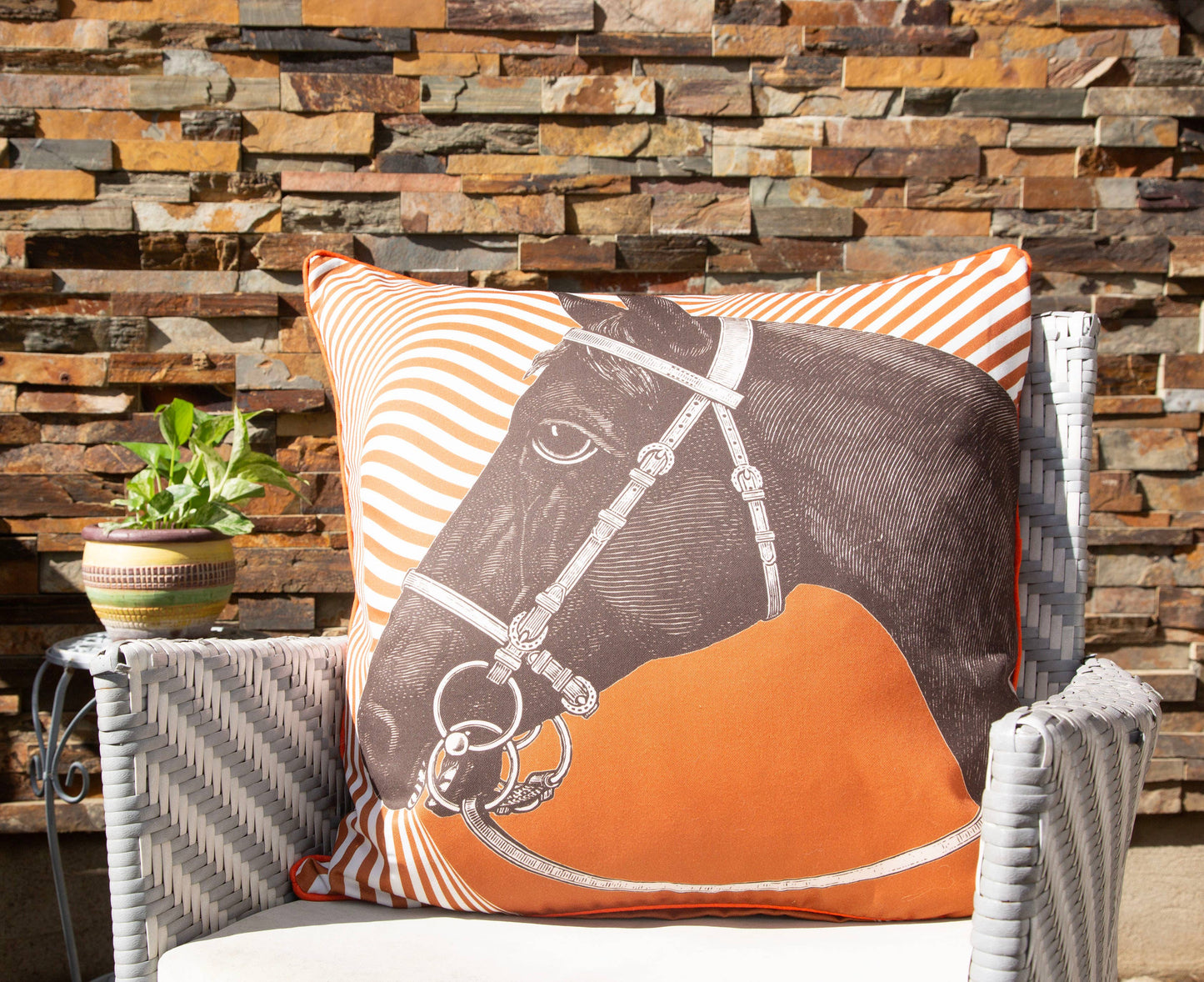 CHEVAL OPTIQUE OUTDOOR PILLOW 22"X22"