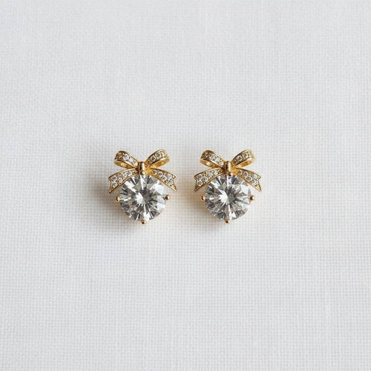 Elegant Butterfly Design Zircon Drop Earrings