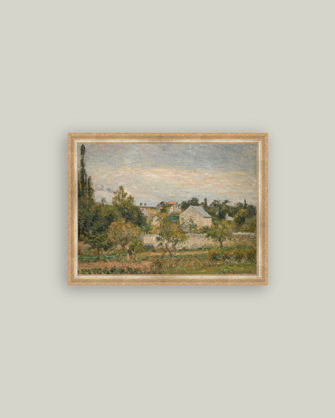 Hermitage Pontoise Framed Antique Art