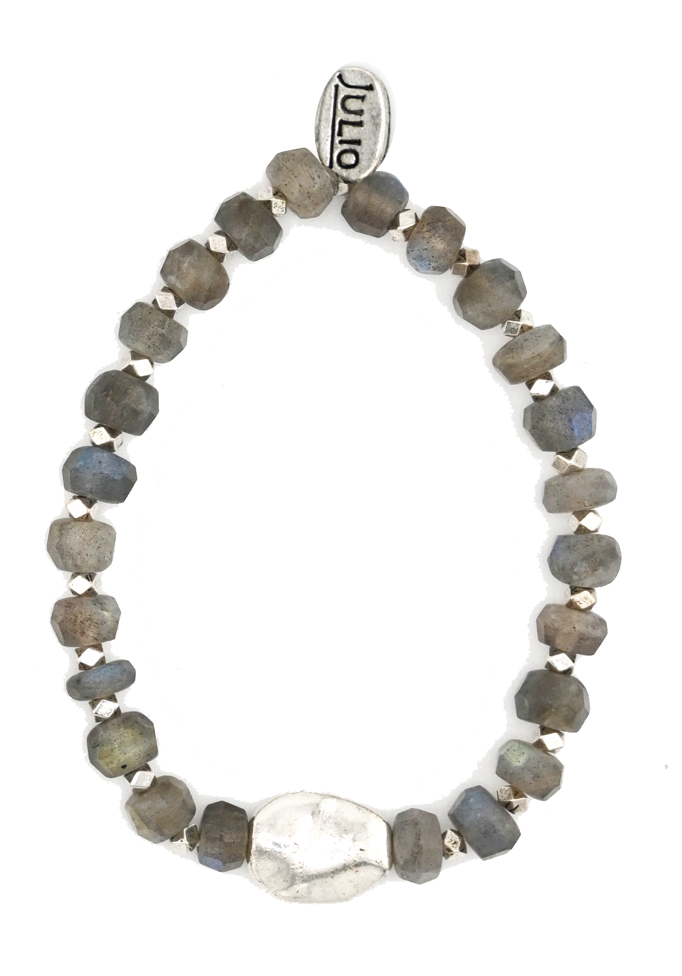 Sunlit Gemstone Rondelle Stretch Bracelet