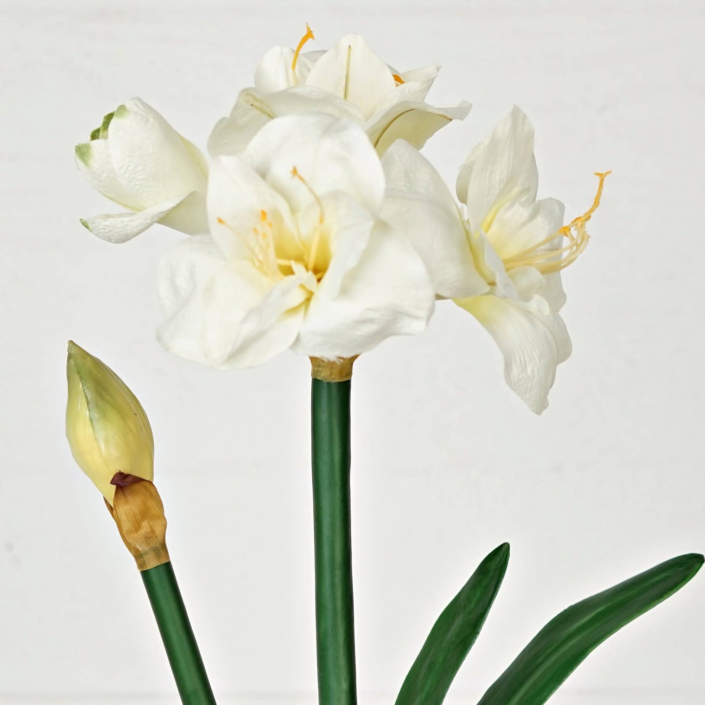 IT052CR- 22" Amaryllis bush x 4 w. bud and leaf