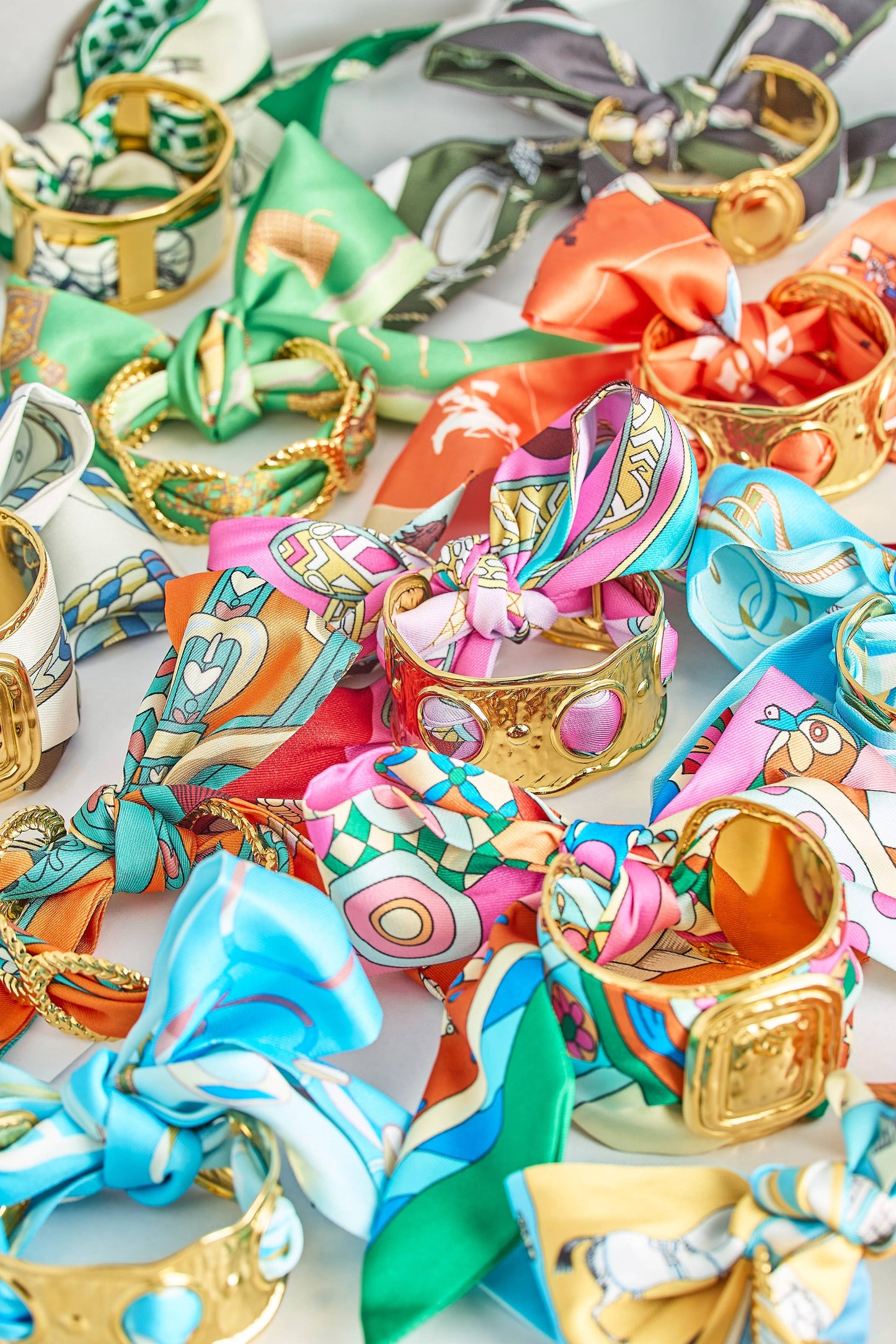 Small Gold Scarf Cuff - Penelope