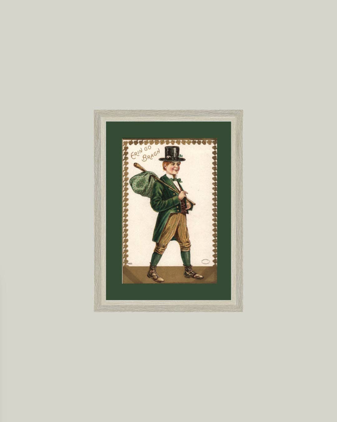 Irish Lad Framed Antique Art