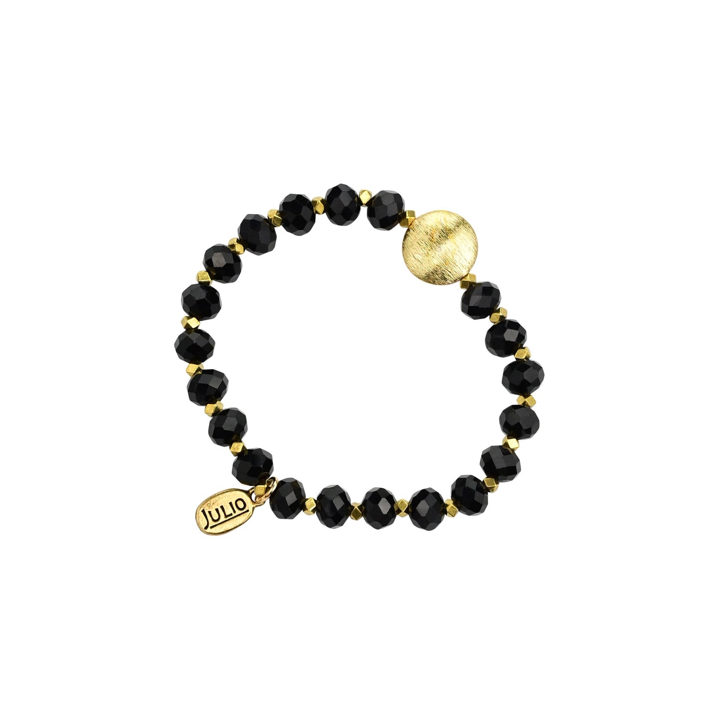 Sunlit Gemstone Rondelle Stretch Bracelet