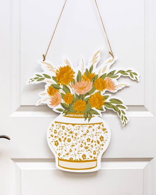 Florals Door Hanger Multi 22x19.75