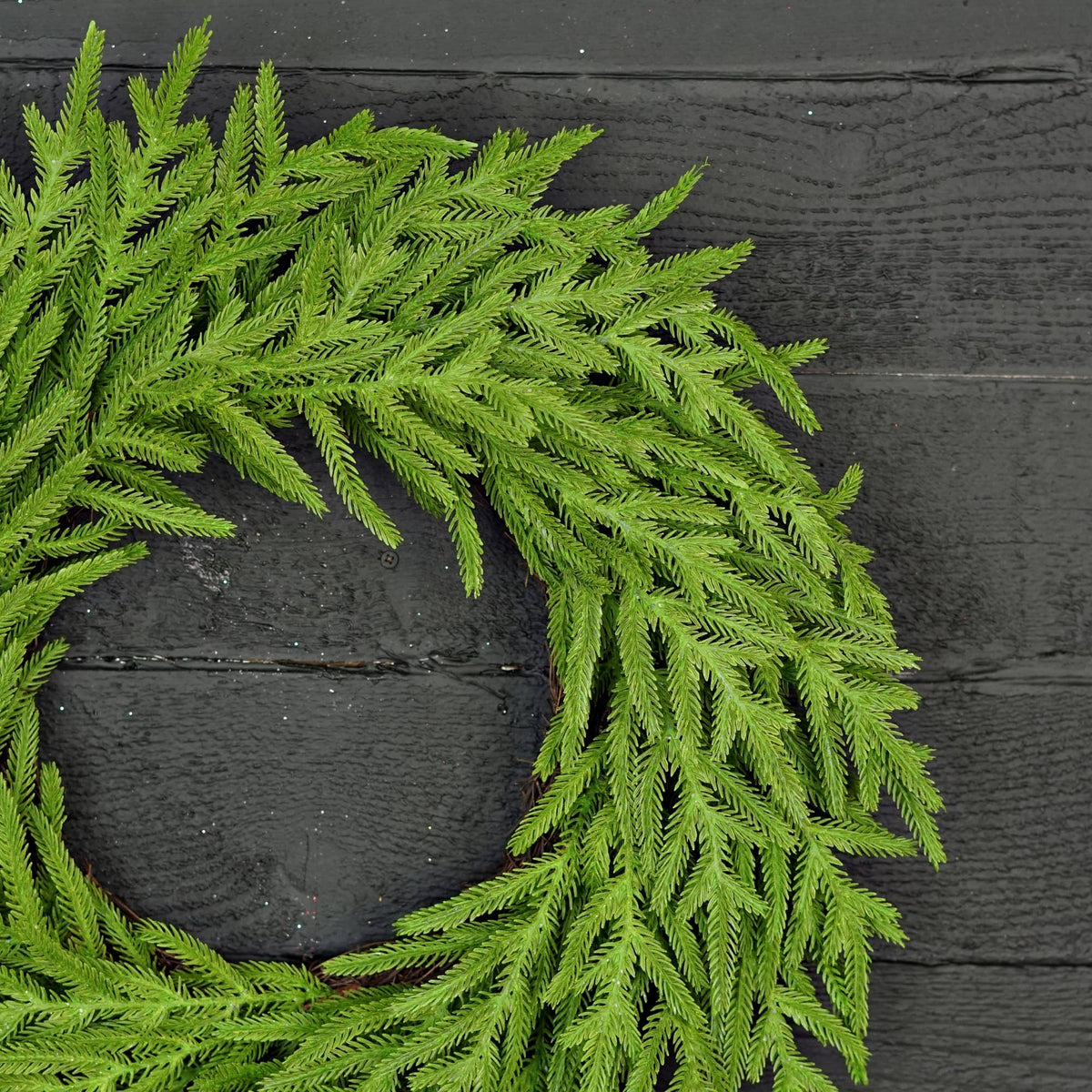 Twig Wreath-Soft Touch Evergreen Norfolk Pine-