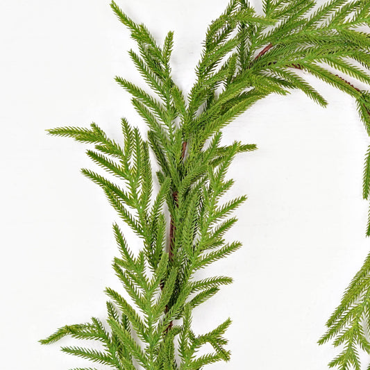 5ft Garland-Soft Touch Evergreen Norfolk Pine