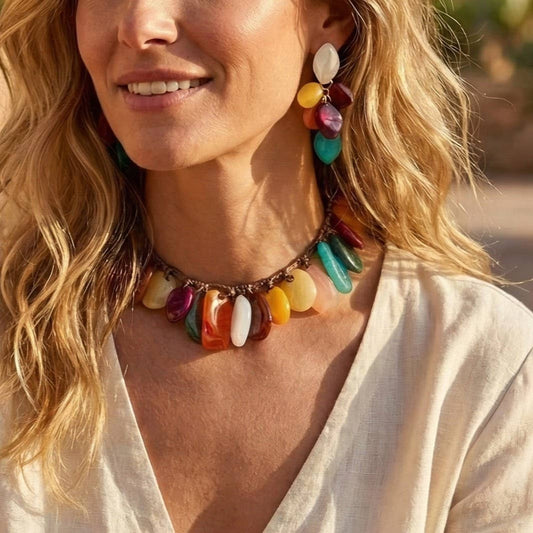Western Boho Beaded Earrings | Handmade Statement Jewelry