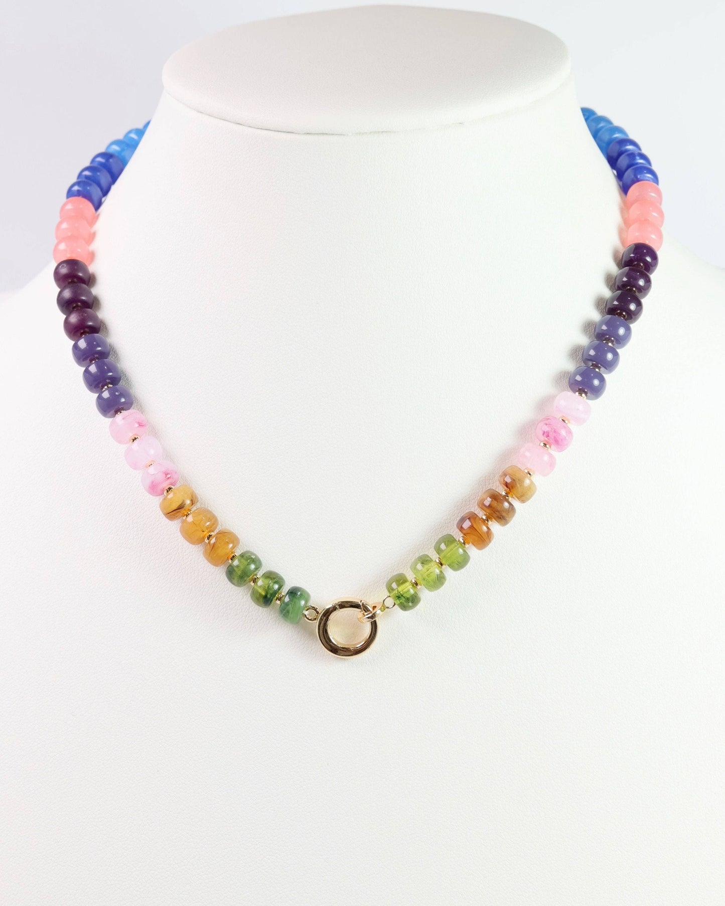 Tiara Beaded Toggle Necklace Multi