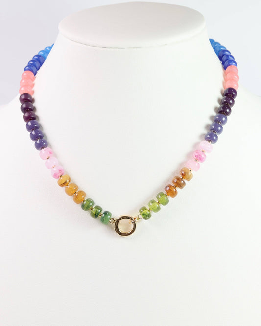 Tiara Beaded Toggle Necklace Multi