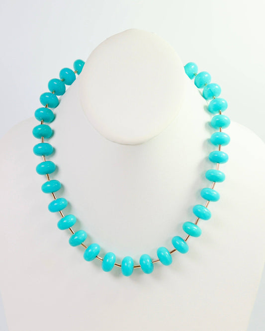 Erica Beaded Necklace Turquoise