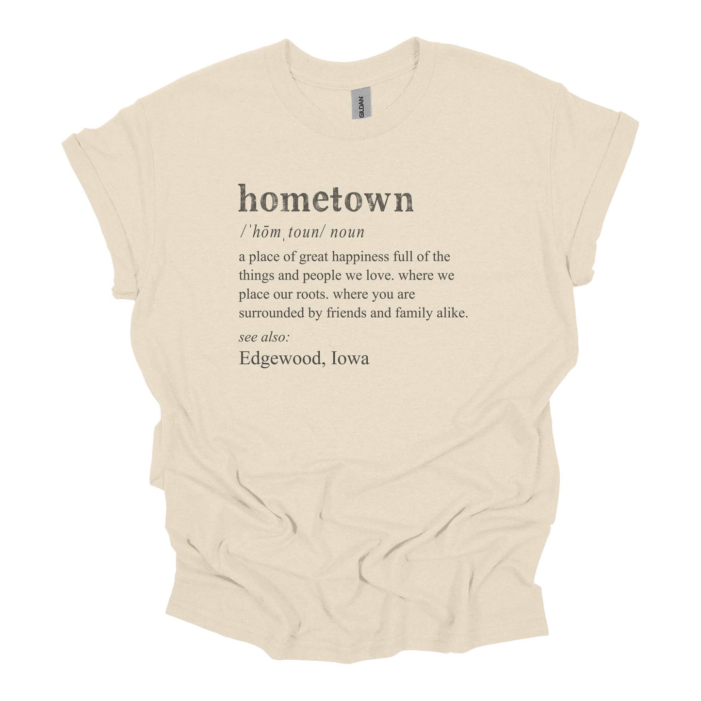 Hometown Definition Personalized Tee