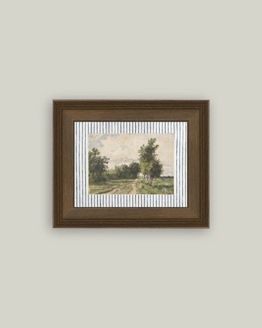 Provence Landscape Framed Antique Art