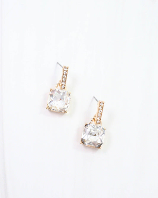 Jonell CZ Stone Earring CLEAR