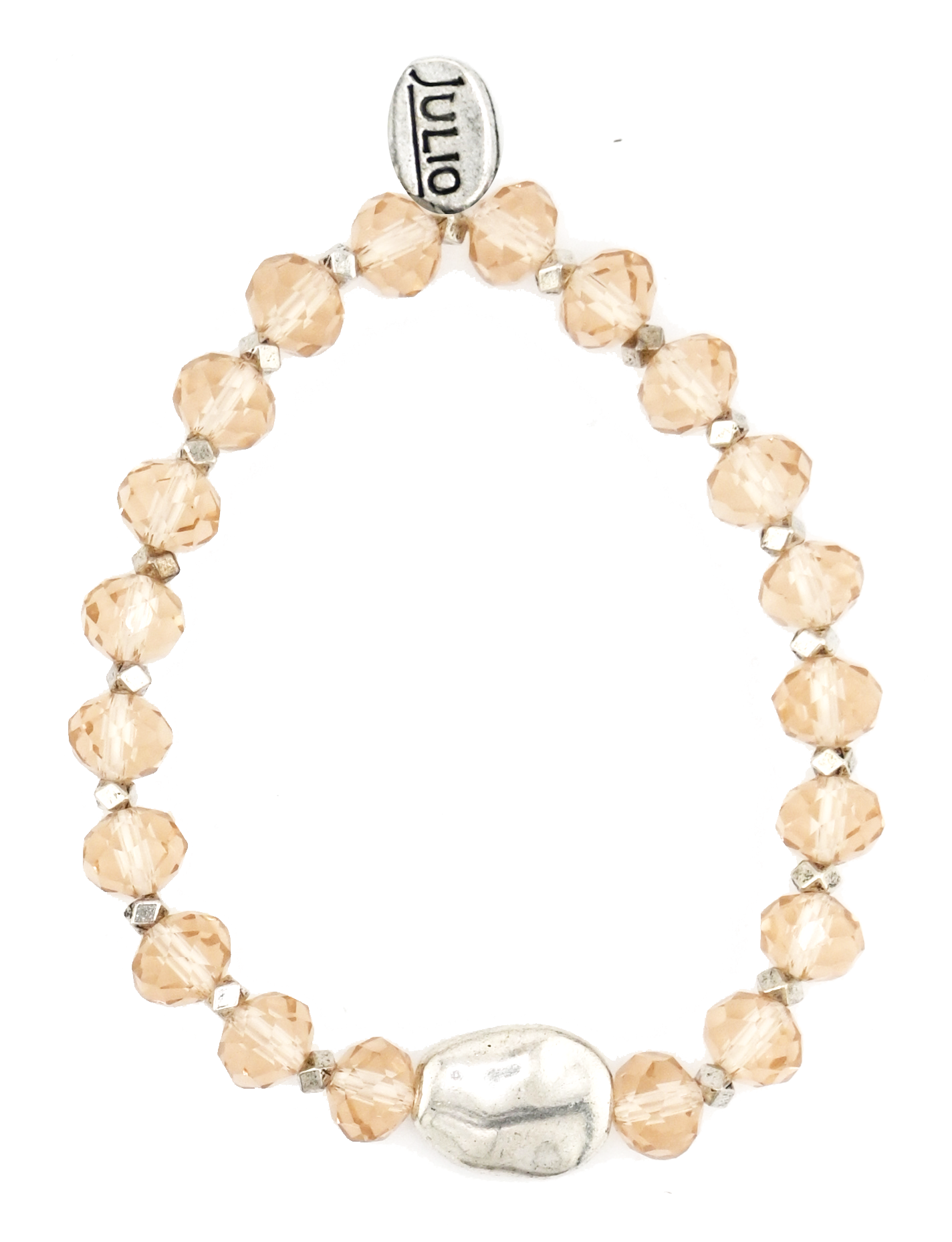 Sunlit Gemstone Rondelle Stretch Bracelet