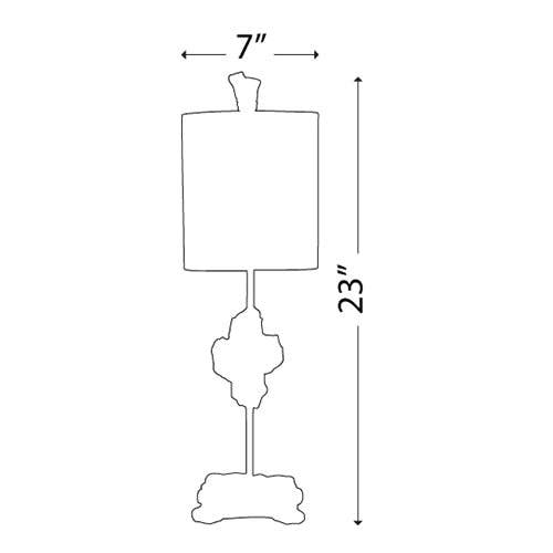 Cross Gold Table Lamp