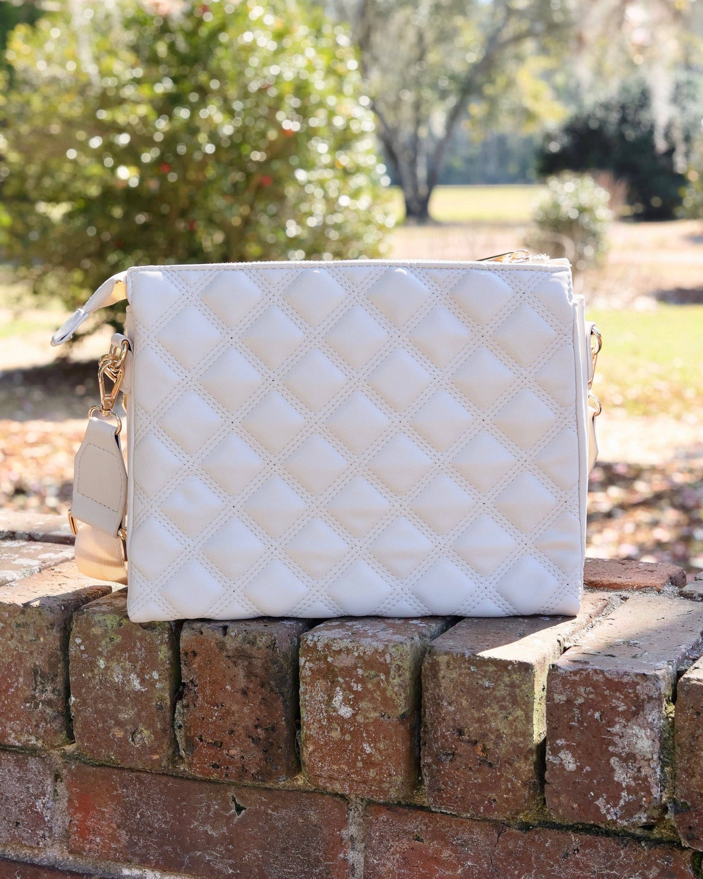 Ariana Crossbody Cream Quilted DQ