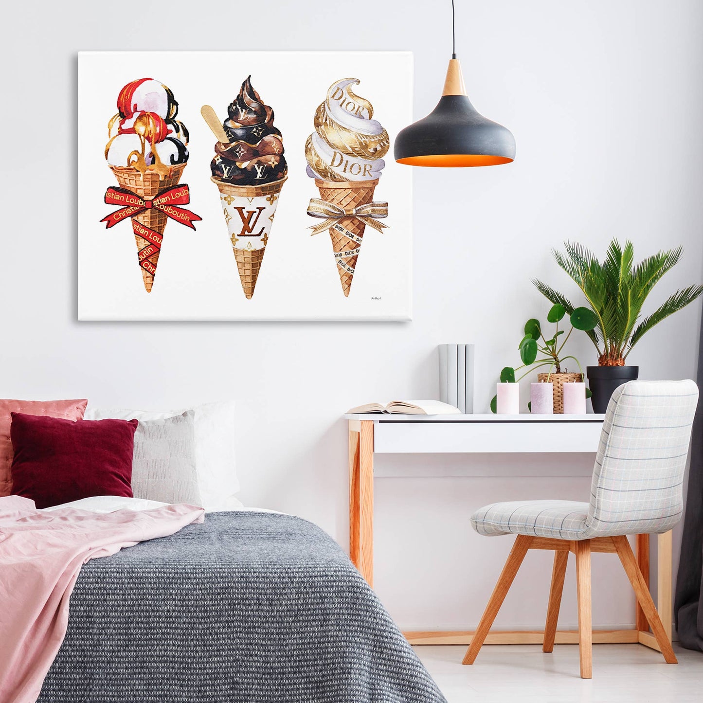 Luxury Gourmet Ice Cream Canvas