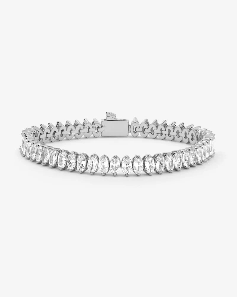 Baby "She's So Fine" Tennis Bracelet - Silver