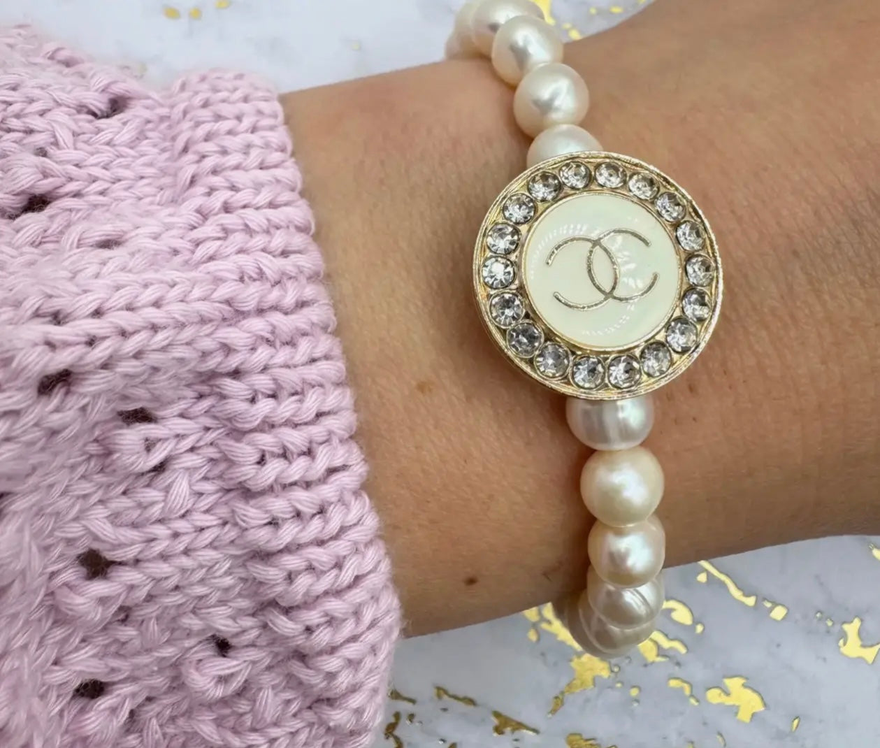Freshwater Pearl CC Bracelet