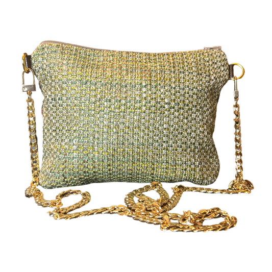 Vintage GG Logo Flora Silk Scarf Crossbody Bag