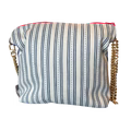 Vintage Hermes Couvertures et Tenues du Jour Blue Vintage Scarf Crossbody Bag