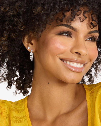 Isla Hoops 1" - silver/white