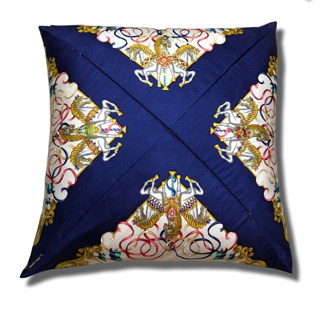 Luna Park Vintage Silk Scarf Pillows 24"