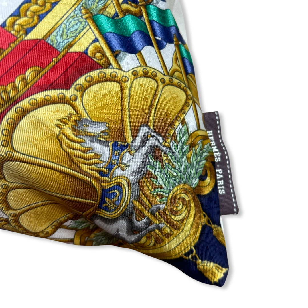 Luna Park Vintage Silk Scarf Pillows 24"