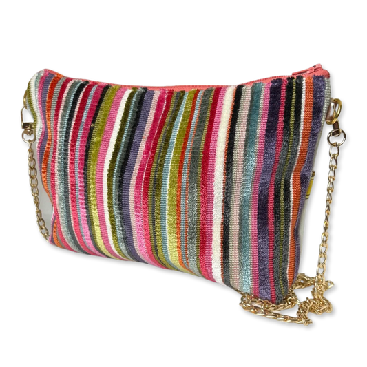 Vintage Hermes Rubans du Cheval Fuchsia Scarf Crossbody Bag