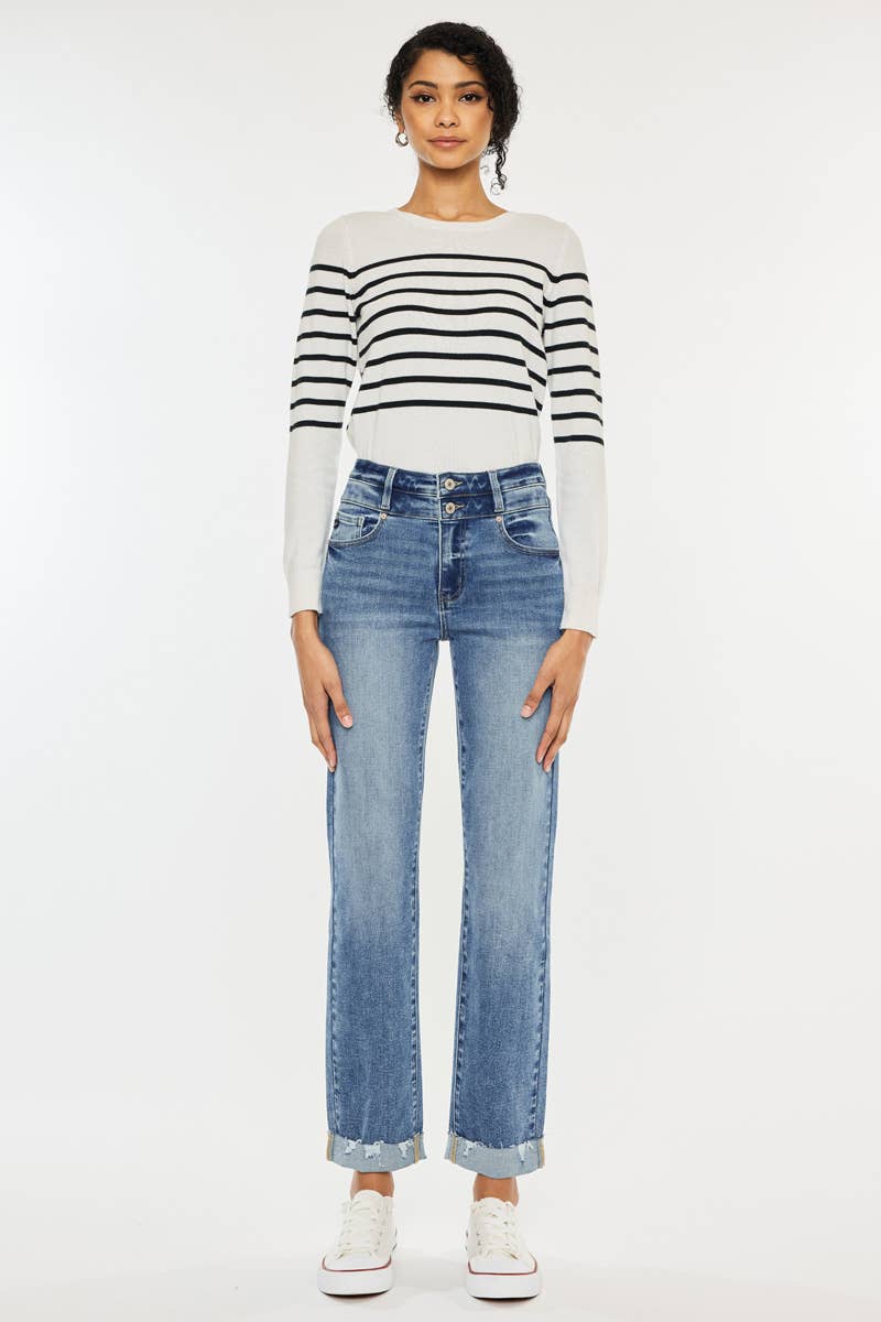 OPEN PACK HIGH RISE SLIM STRAIGHT JENAS-KC20023M