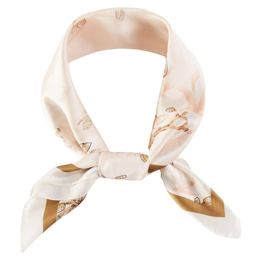 FLORAL PATTERN BANDANA NECK SCARF